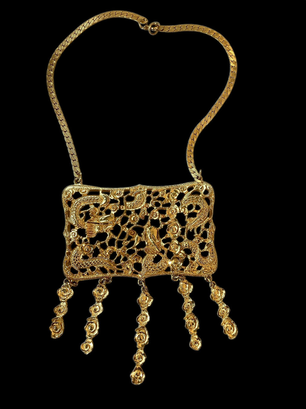 Judith Leiber Couture Dragon Necklace