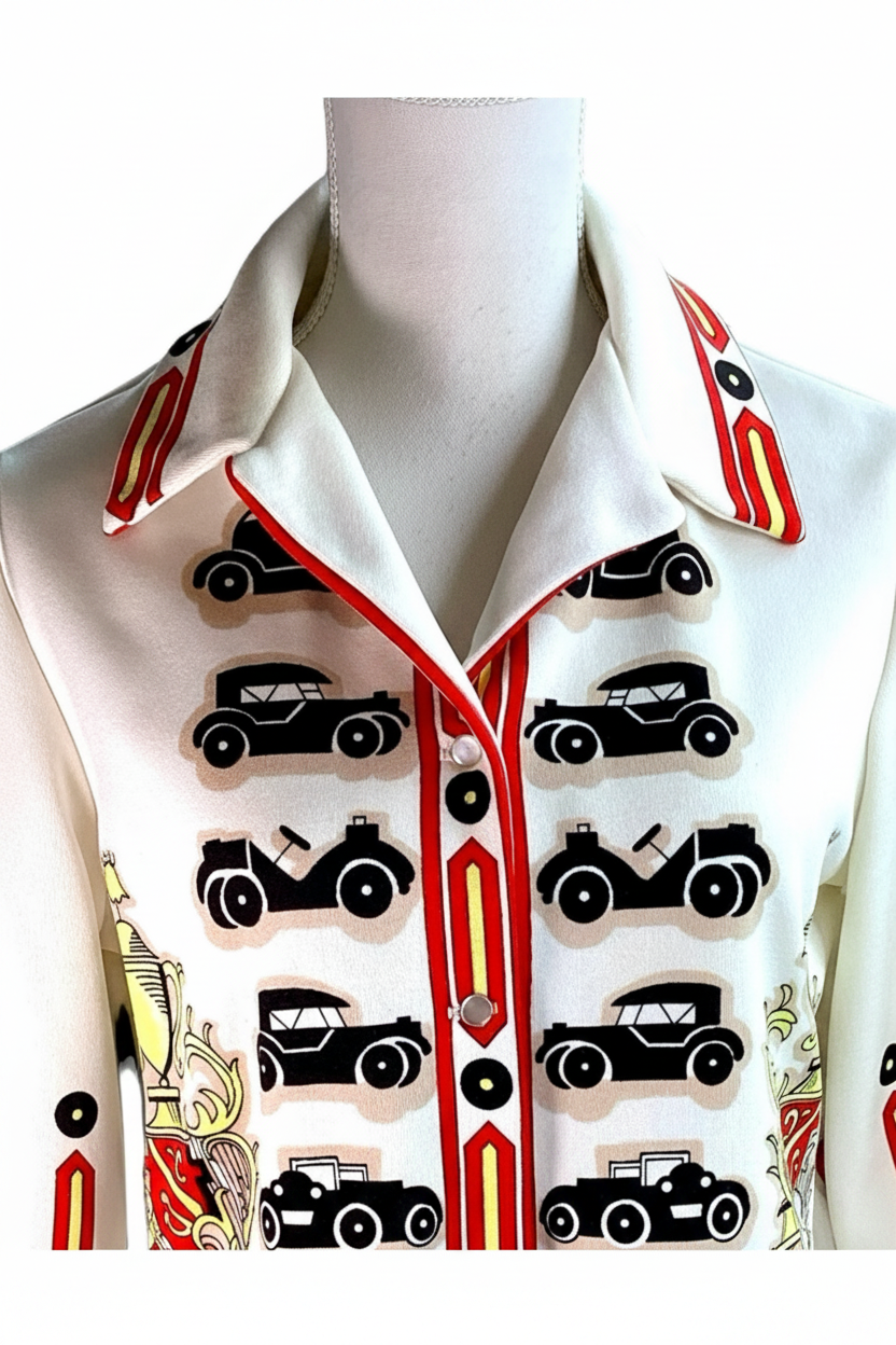 1960's Hamilton 8 Dallas Long Sleeve Whimsical Shirt
