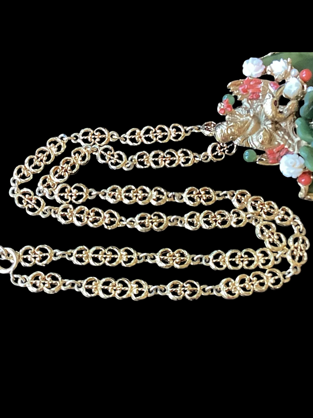 RARE 1960's Swoboda Buddha Jade
Pendant Necklace