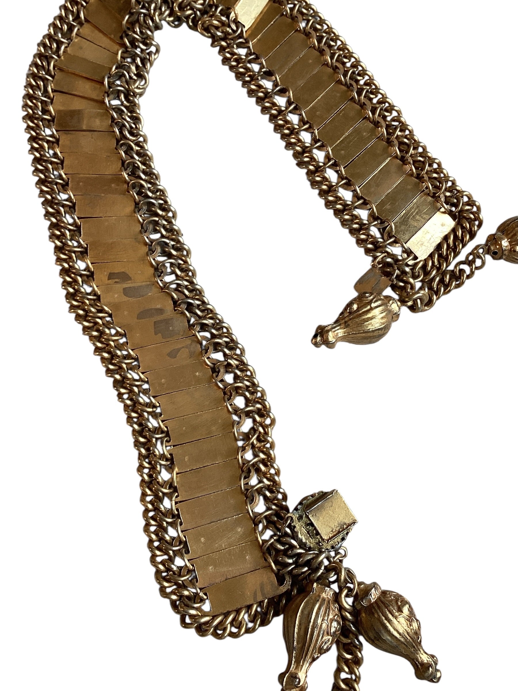 Victorian Revival Collar Necklace 800 Silver