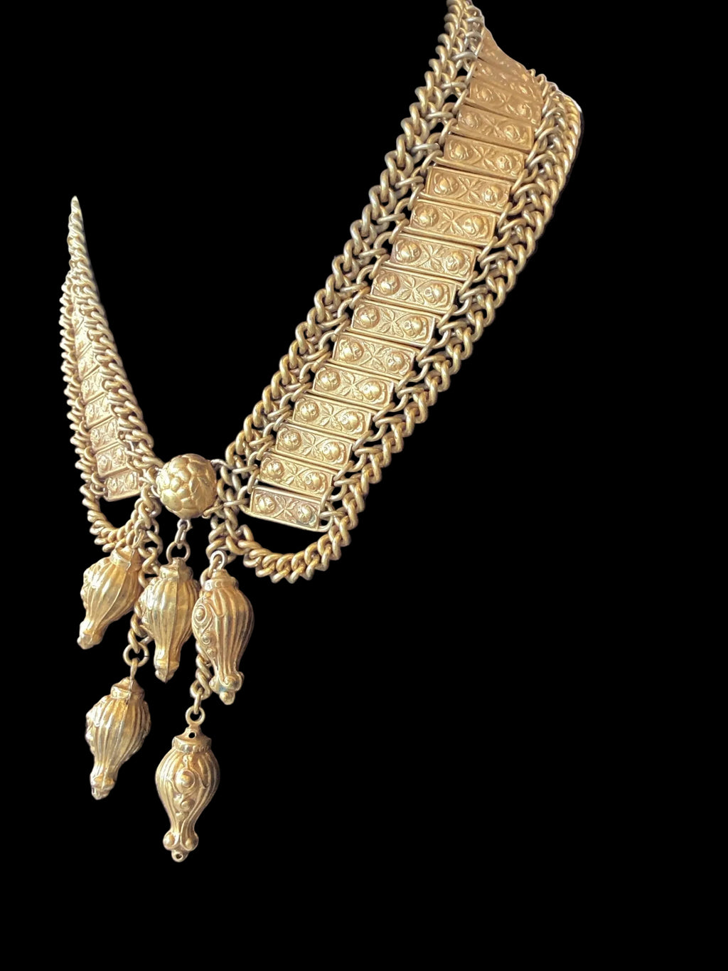 Victorian Revival Collar Necklace 800 Silver