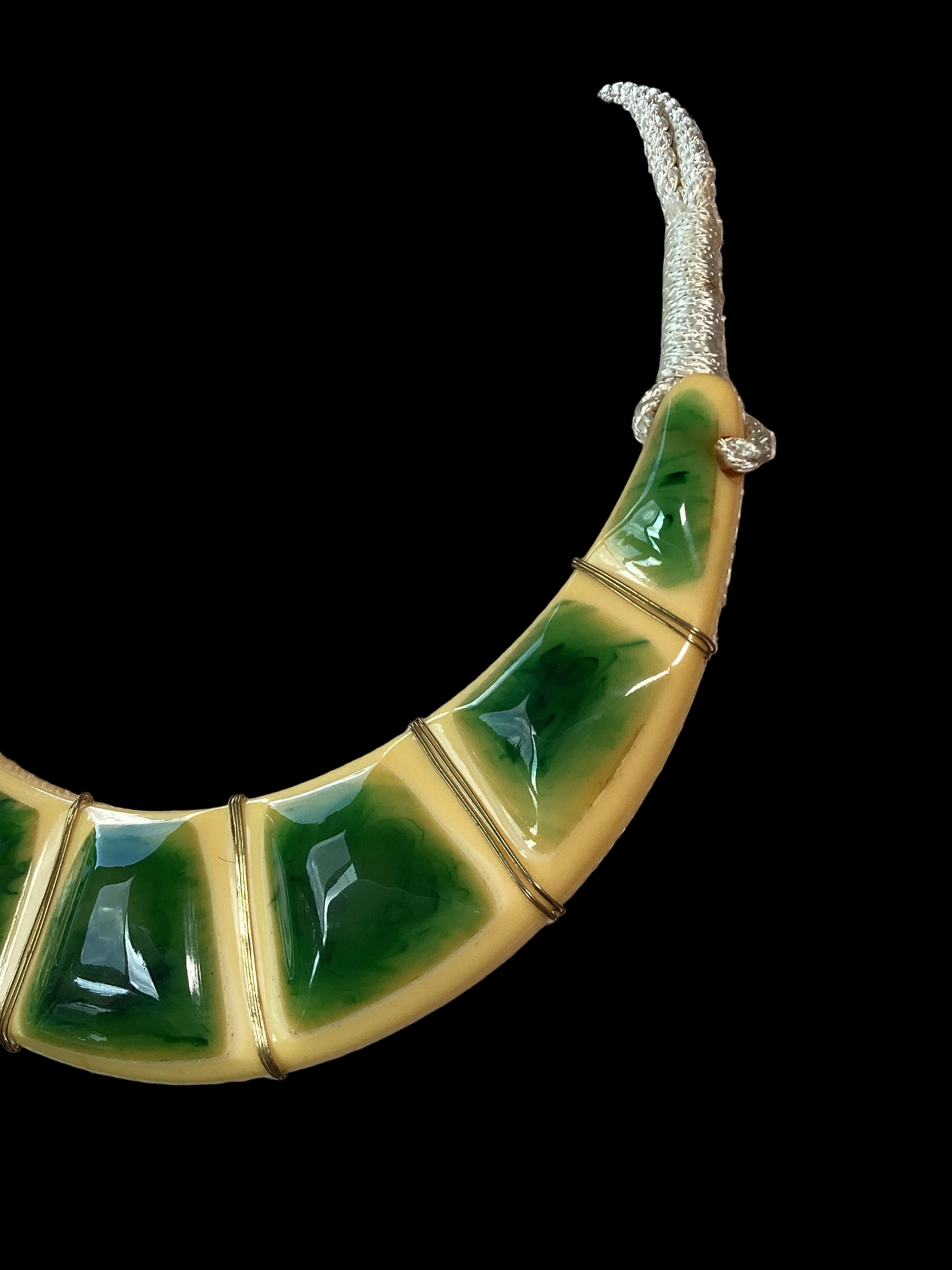 Circa 1970 Valentino Lucite Collar Necklace