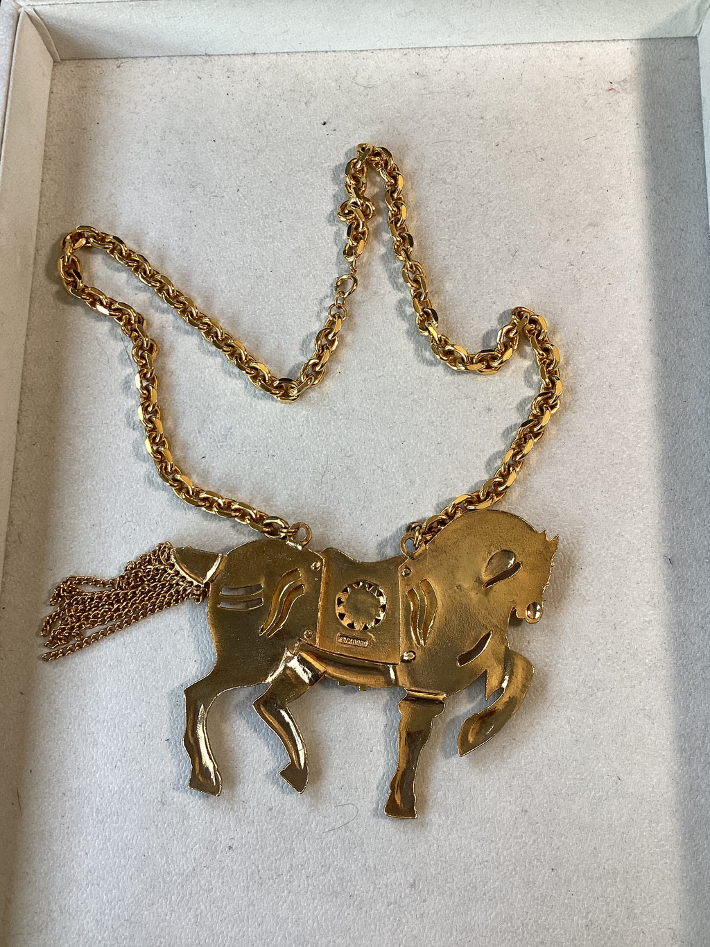 RARE Vintage Cadoro Horse Necklace