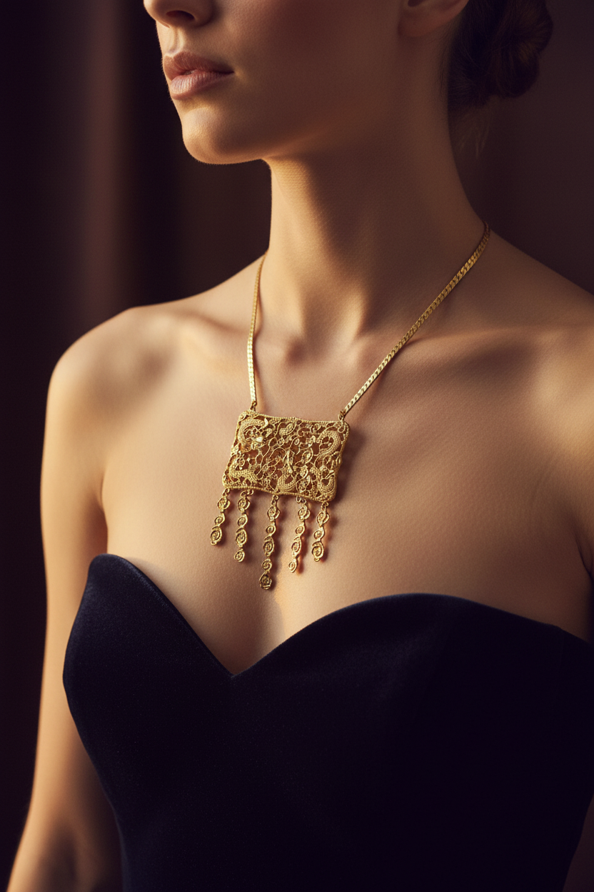 Judith Leiber Couture Dragon Necklace