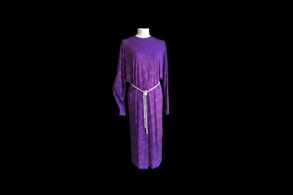 Bernshaw London Batwing Amethyst Sparkle Dress