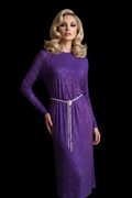 Bernshaw London Batwing Amethyst Sparkle Dress