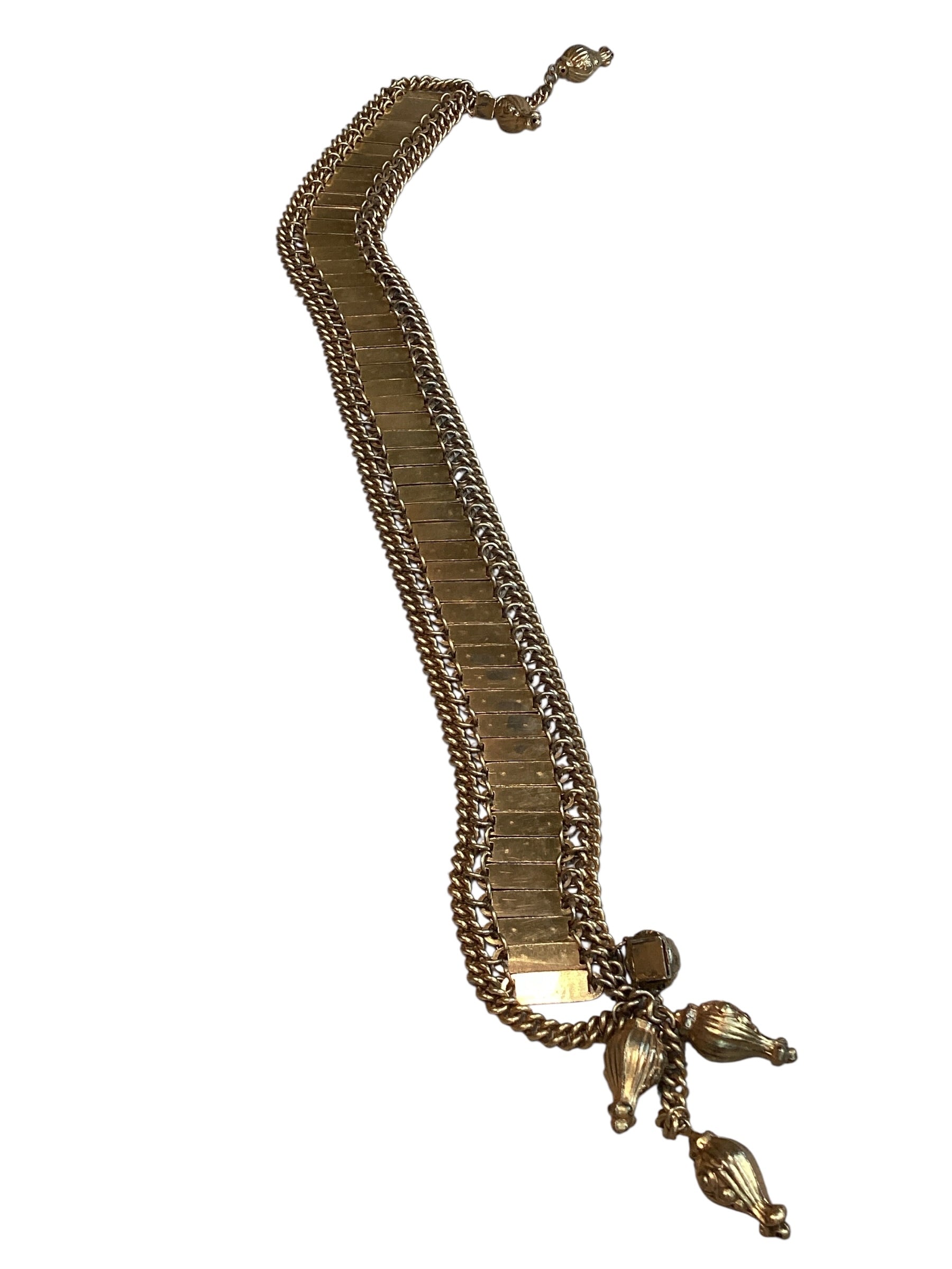 Victorian Revival Collar Necklace 800 Silver