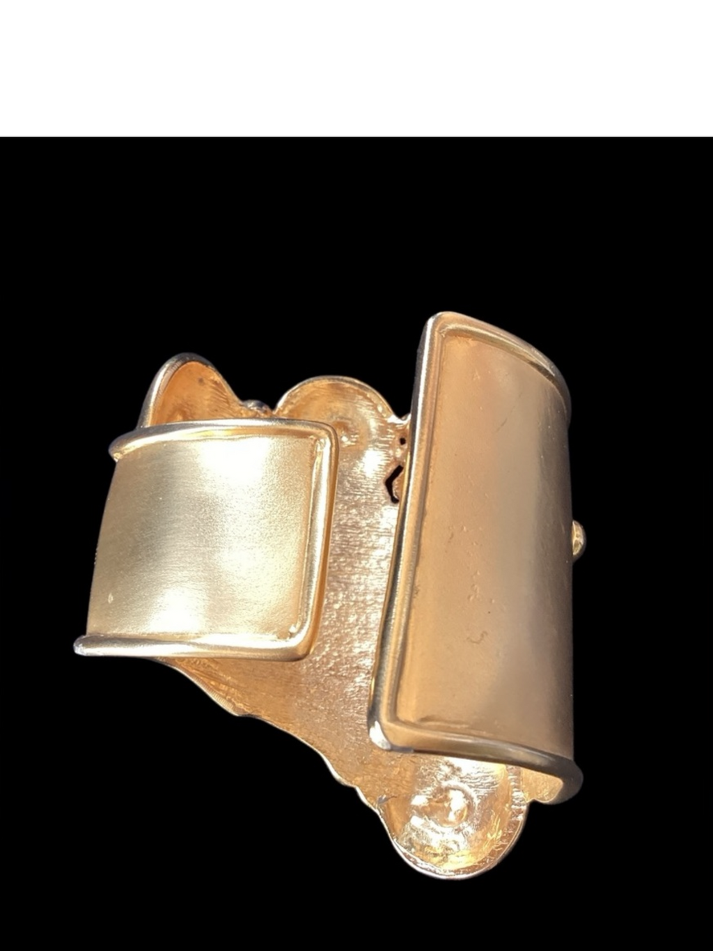 EXTREMELY RARE 1970's Ugo Correani 18kt Gold Plated HUGE Cuff Bracelet