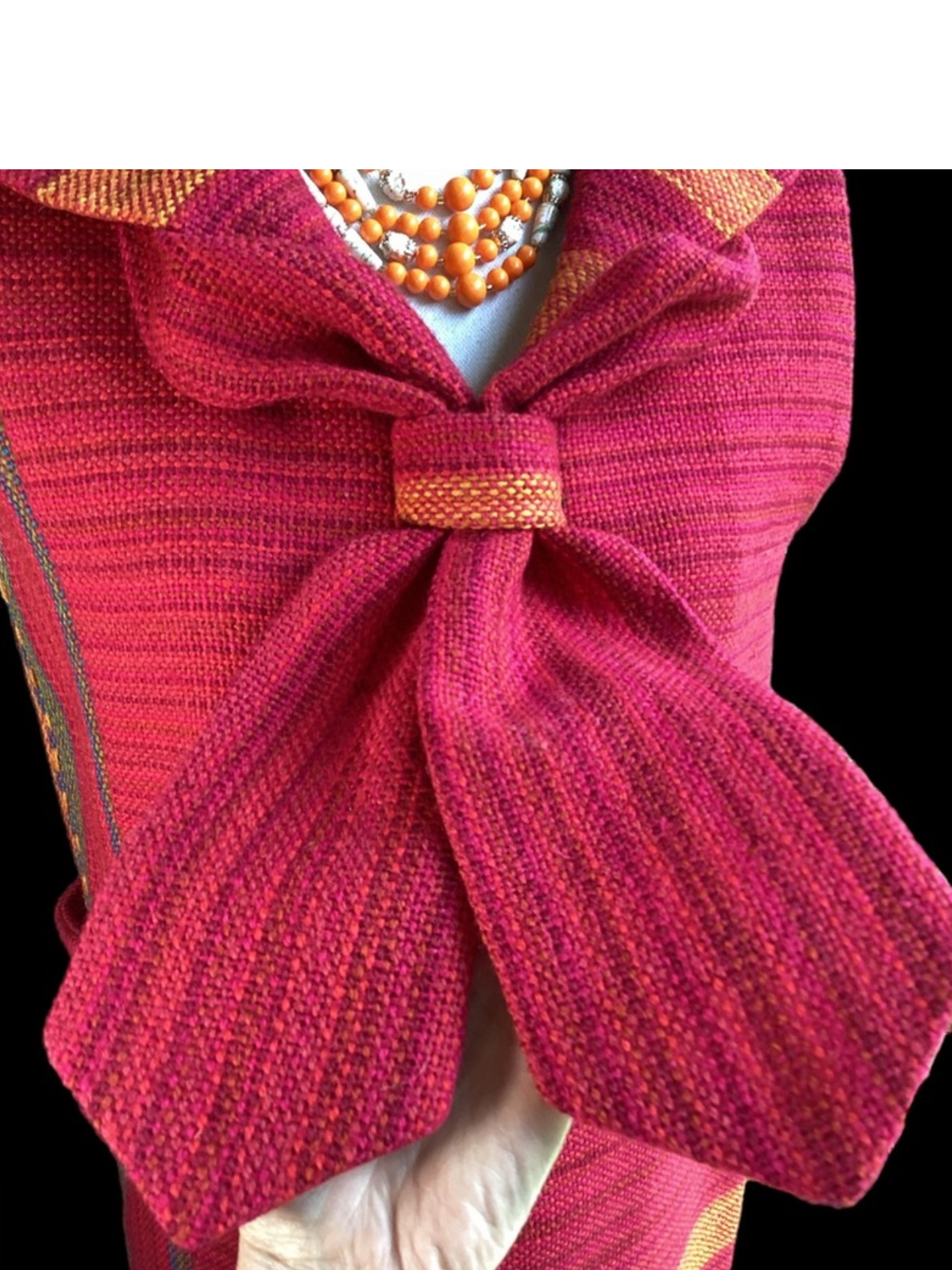 1960's Wool Tweed Magenta
Sleeveless Dress