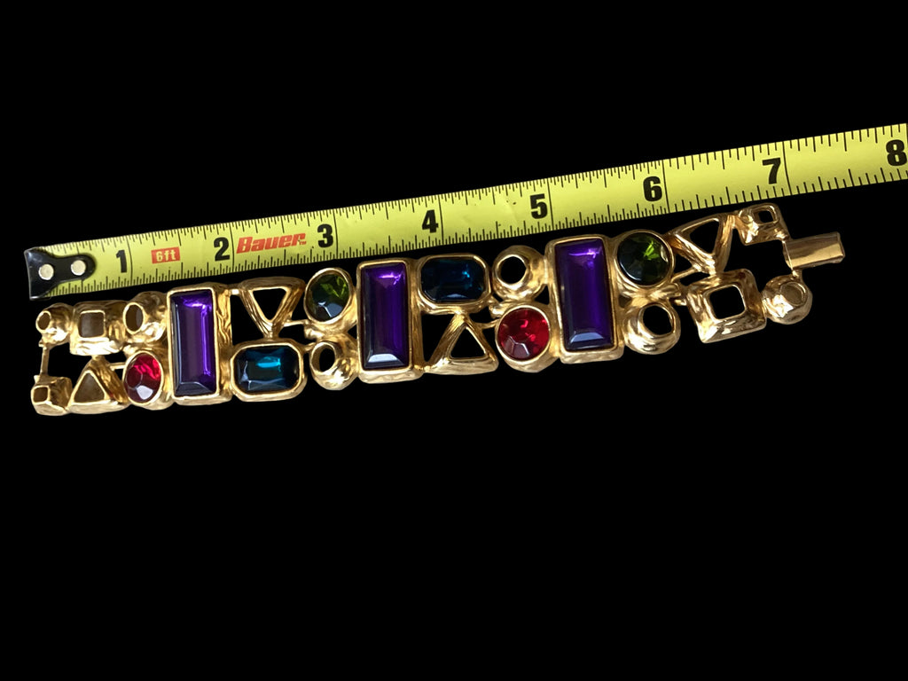 Stunning New Old Stock Vintage Trifari "Modern Mosaic" Multi-Piece Runway Parure