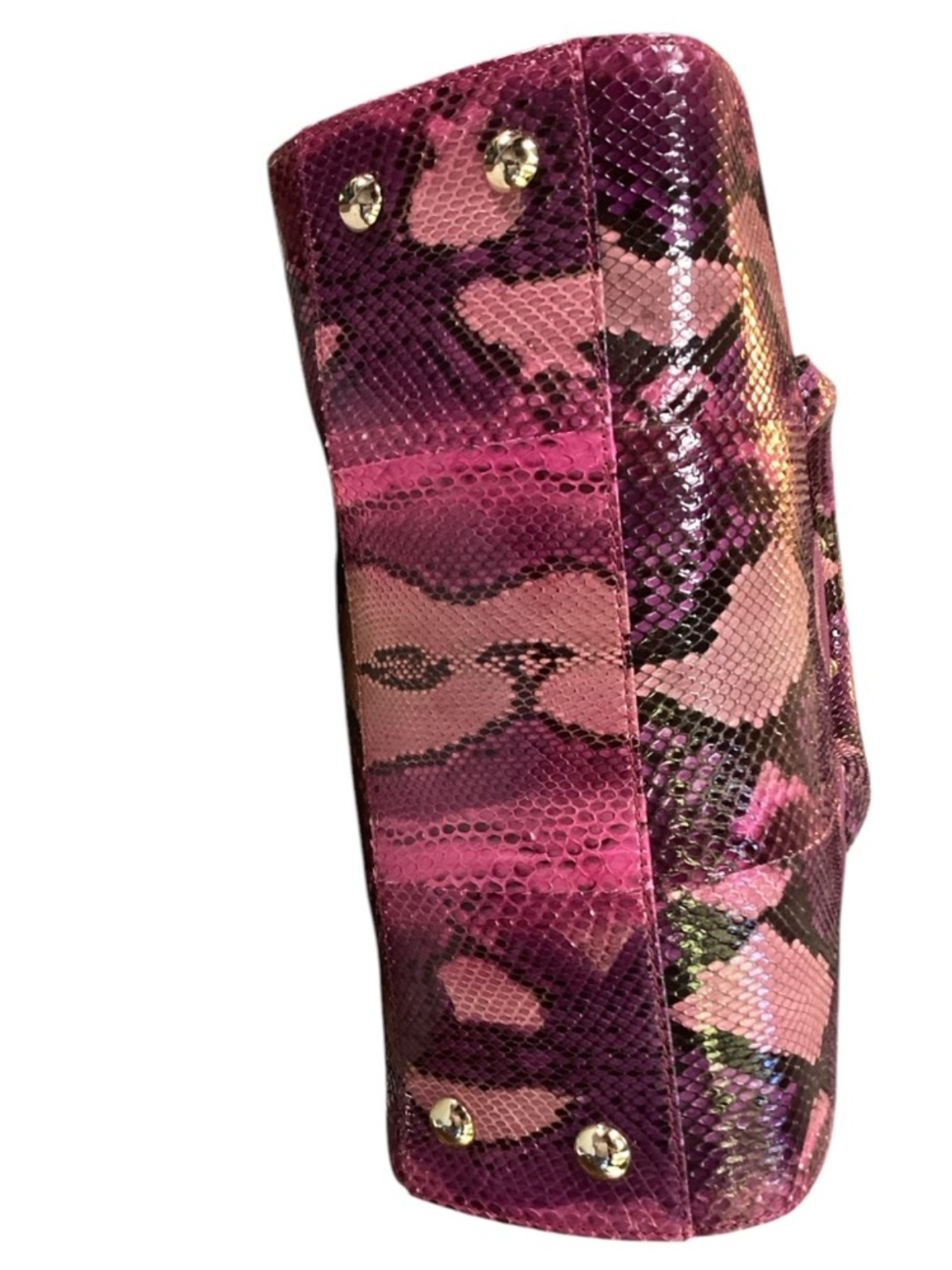 RARE COLOR Jimmy Choo Purple Python Rosalie
Convertible Satchel Bag