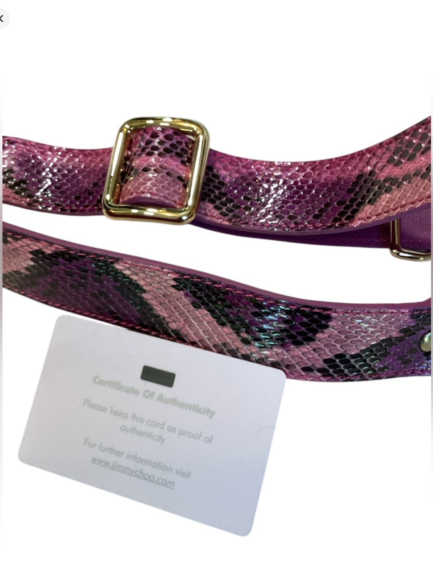 RARE COLOR Jimmy Choo Purple Python Rosalie
Convertible Satchel Bag