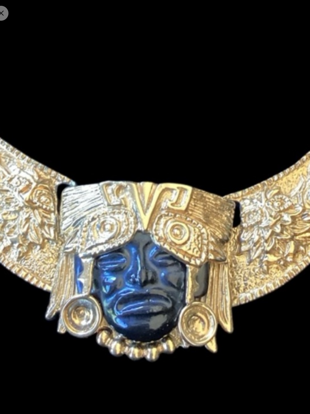 Circa 1960 Salvador Teran Mayan Gold Collection
Collar Necklace
