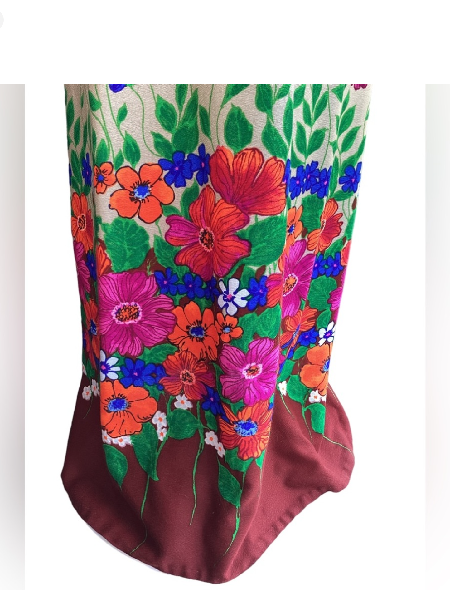 1970's Florescent Floral Maxi Halter
Dress B19
