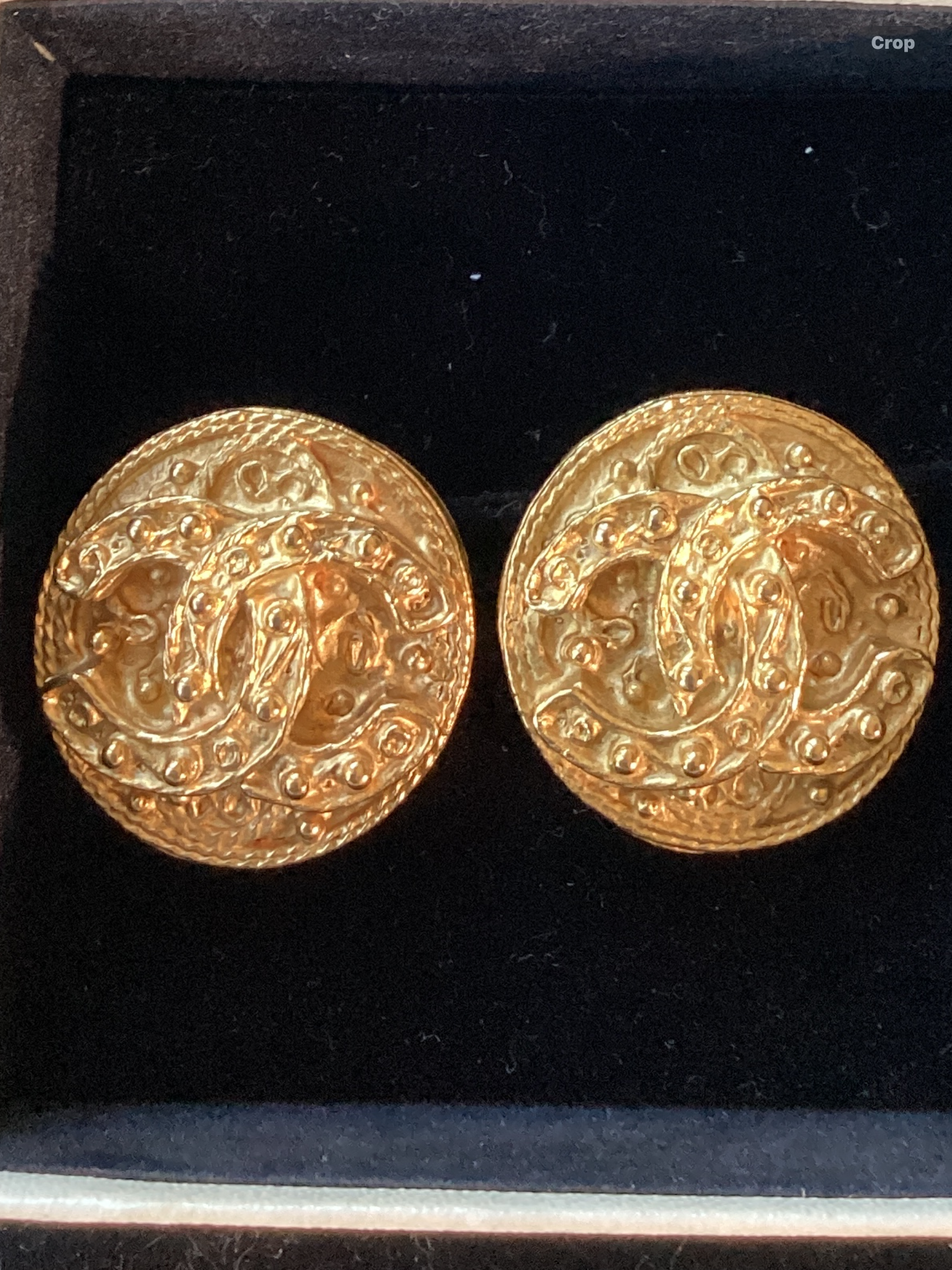 CHANEL Coco Gold Clip Back Earrings