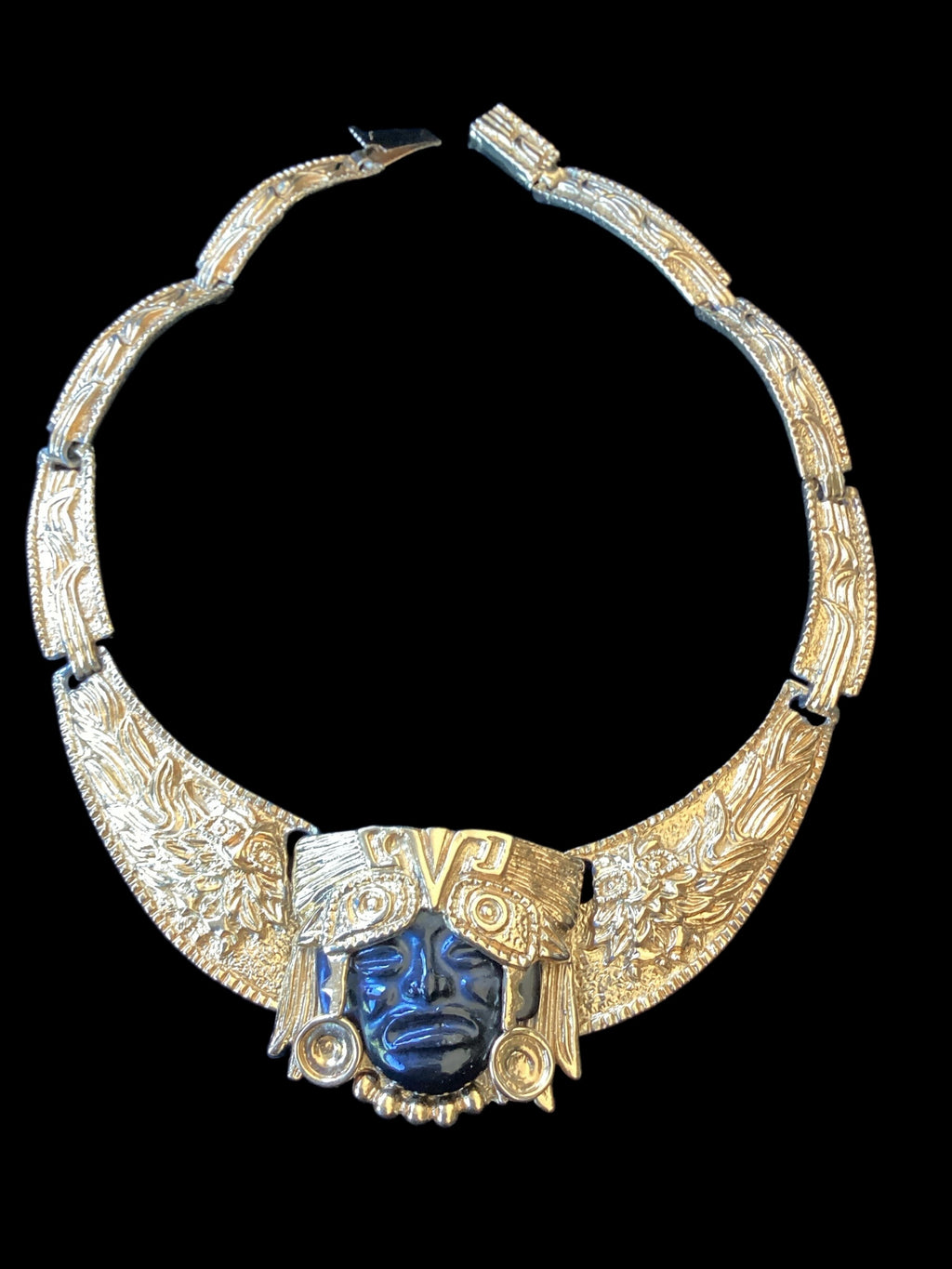 Circa 1960 Salvador Teran Mayan Gold Collection
Collar Necklace