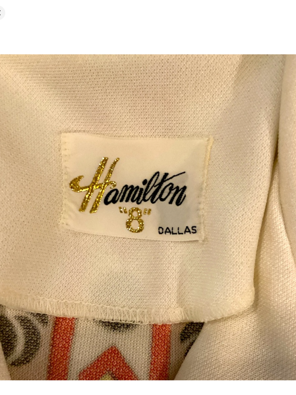 1960's Hamilton 8 Dallas Long Sleeve Whimsical Shirt