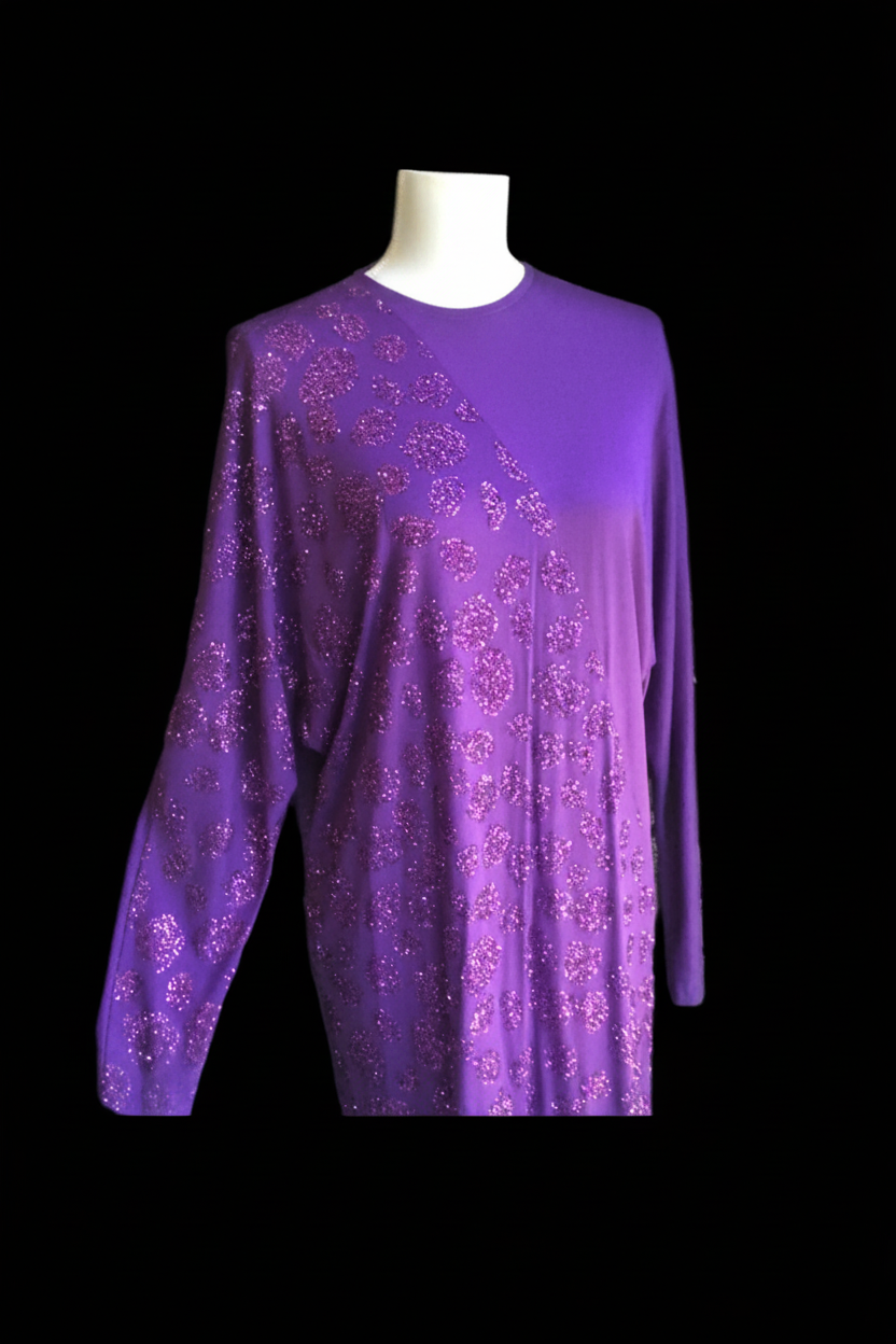 Bernshaw London Batwing Amethyst Sparkle Dress