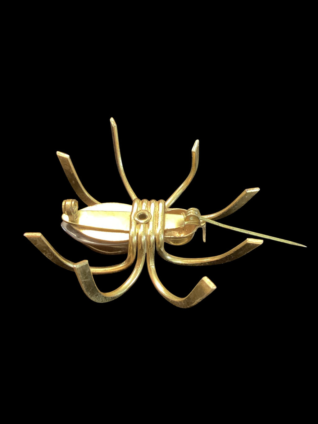 Circa 1930s-40s Art Deco Bakelite Spider Brooch Pin