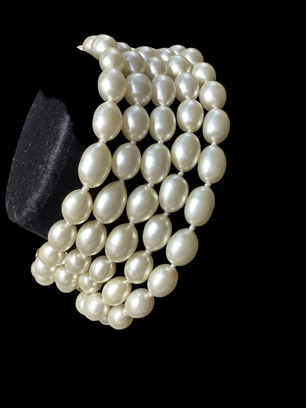 Ultra Rare Vintage 1984 Chanel Season 23         5-Strand Baroque Pearl
Choker Necklace