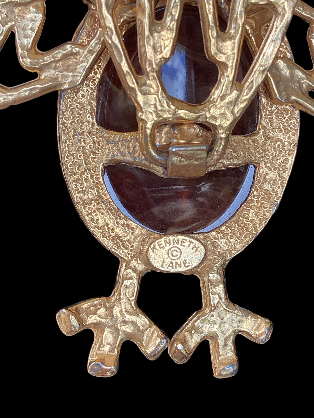 1960 Kenneth Lane Articulated Owl Necklace