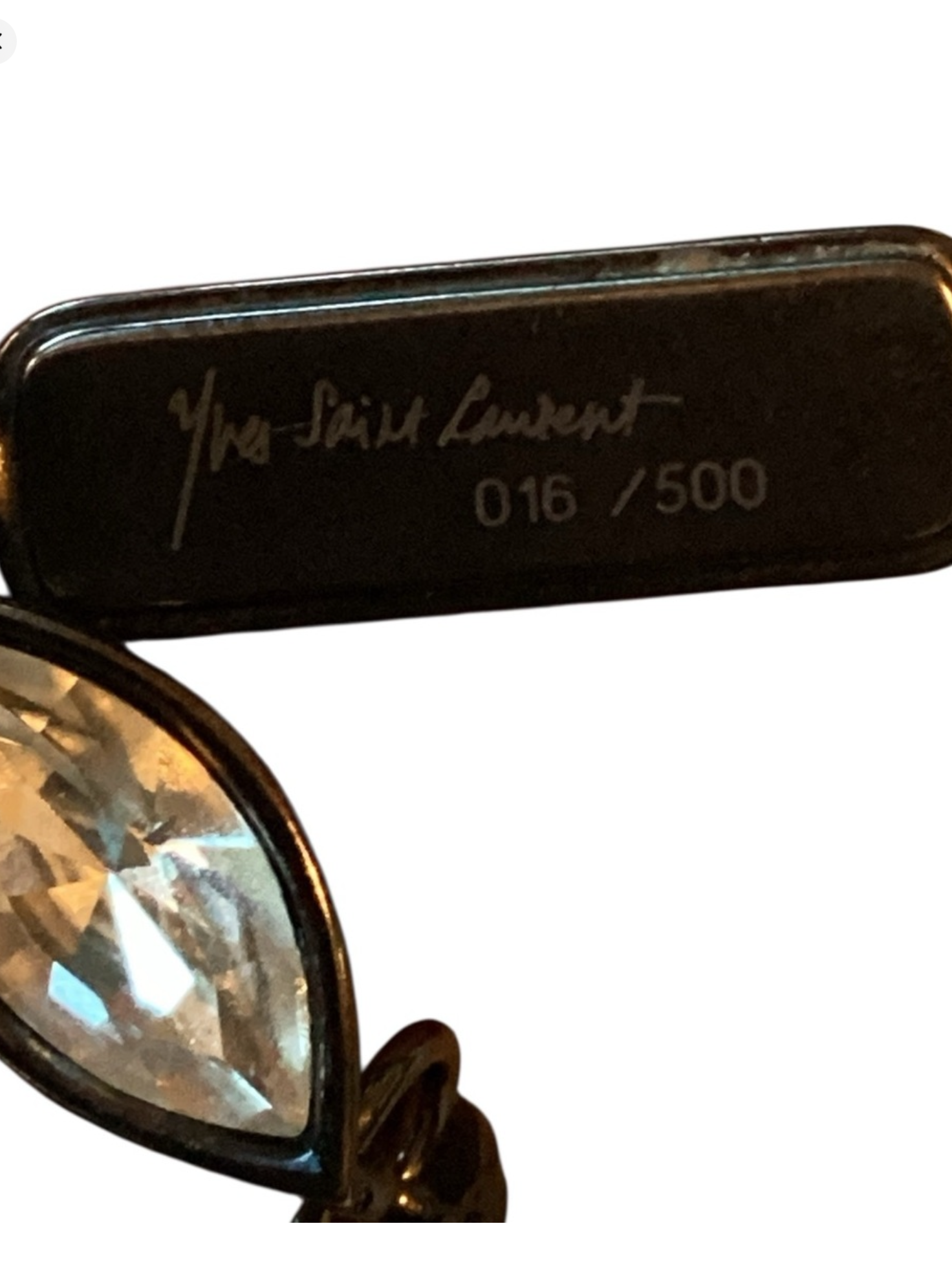 Limited Edition Yves Saint Laurent Crystal Collar &
Earrings Set