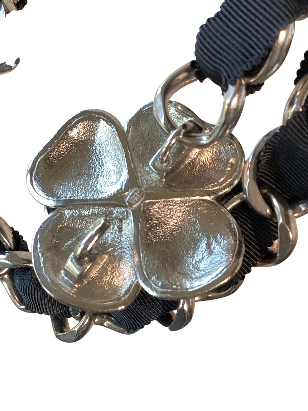 CHANEL Black & Silver Camilla Necklace