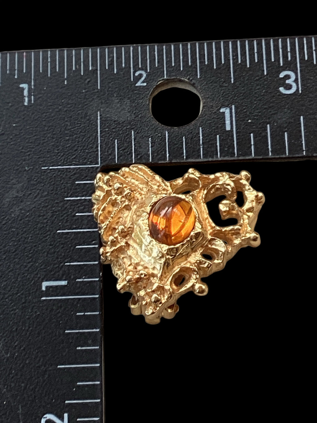 Vintage Christian Lacroix haute couture heart-shaped clip-on earrings Circa 1980’s