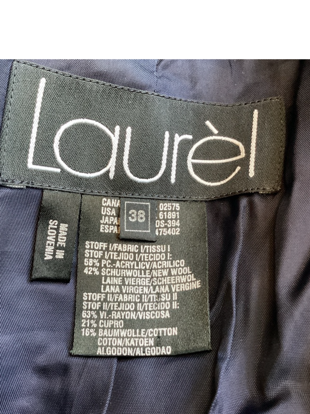 1980's Laurel Blue Plaid & Velvet Suit