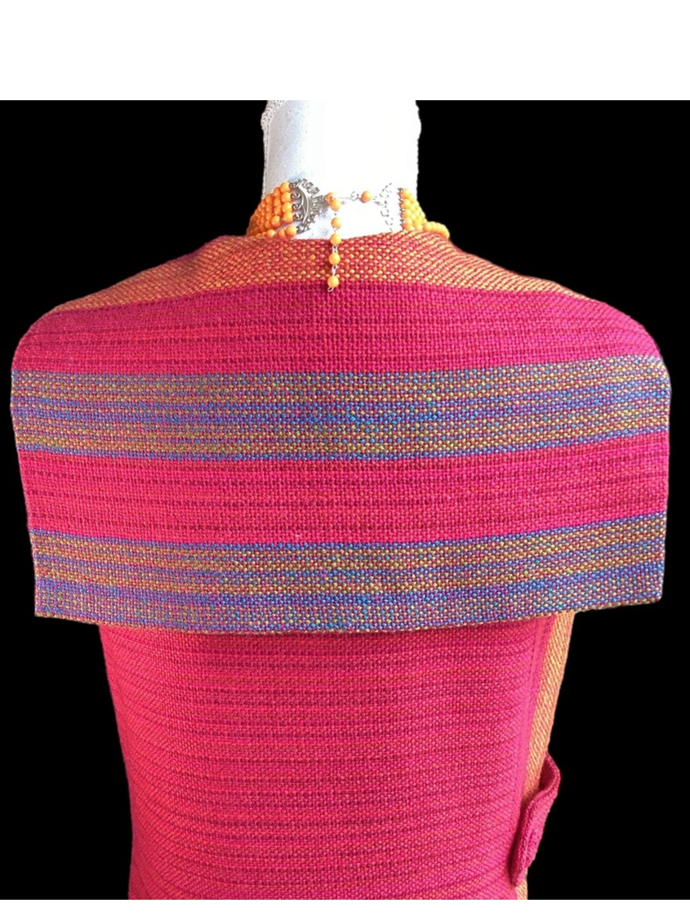 1960's Wool Tweed Magenta
Sleeveless Dress