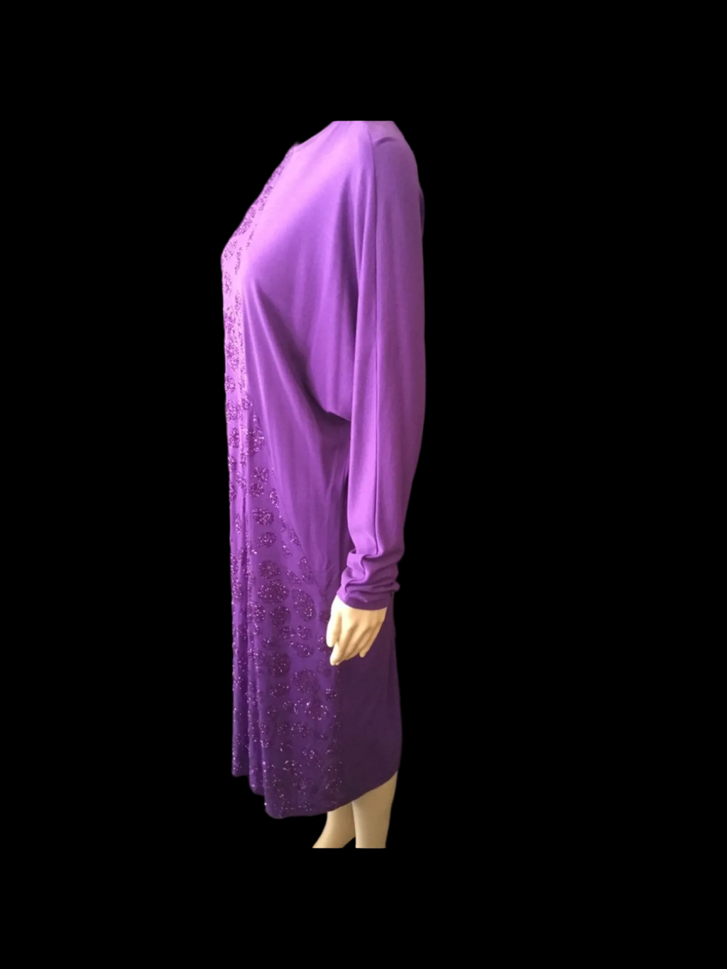 Bernshaw London Batwing Amethyst Sparkle Dress