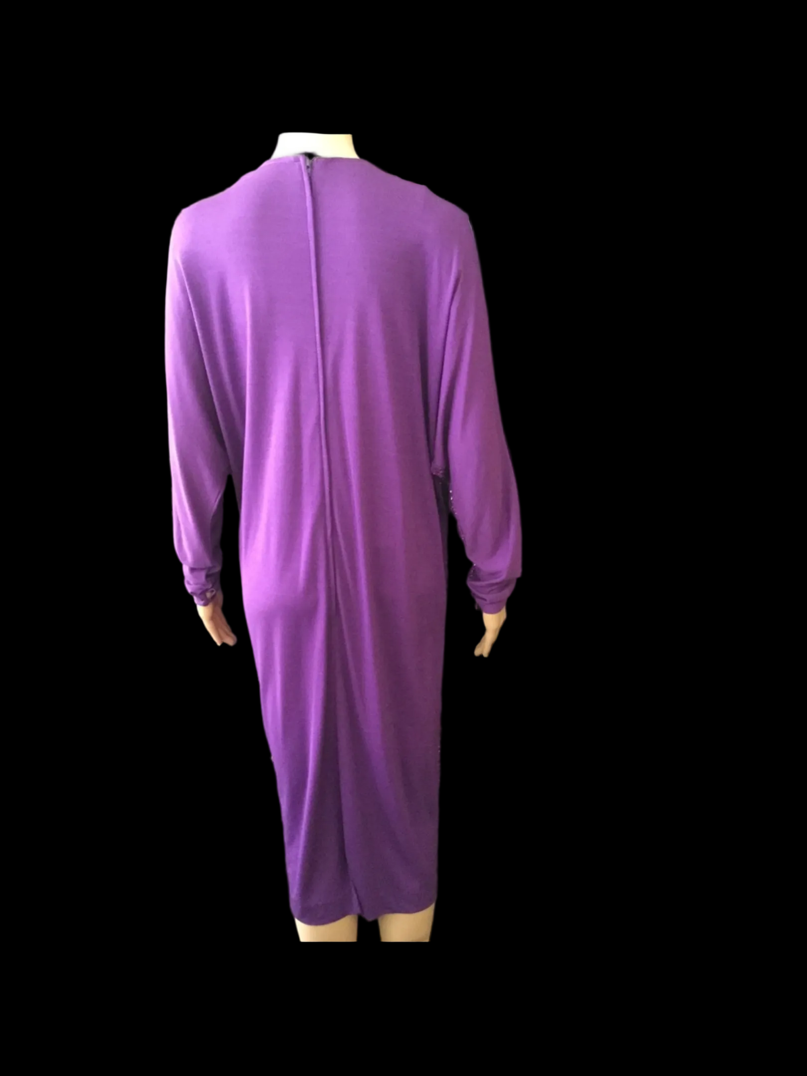 Bernshaw London Batwing Amethyst Sparkle Dress