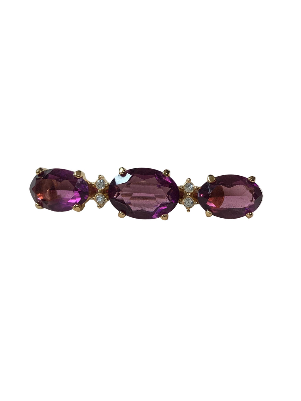 Christian Dior 1980’s Amethyst Bar Brooch