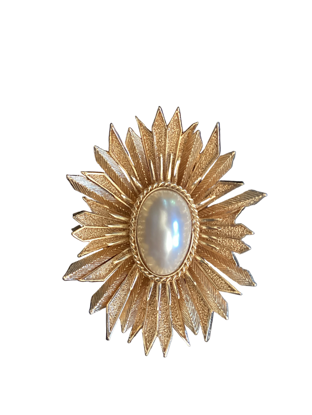 RARE Balenciaga Gold Starburst Brooch