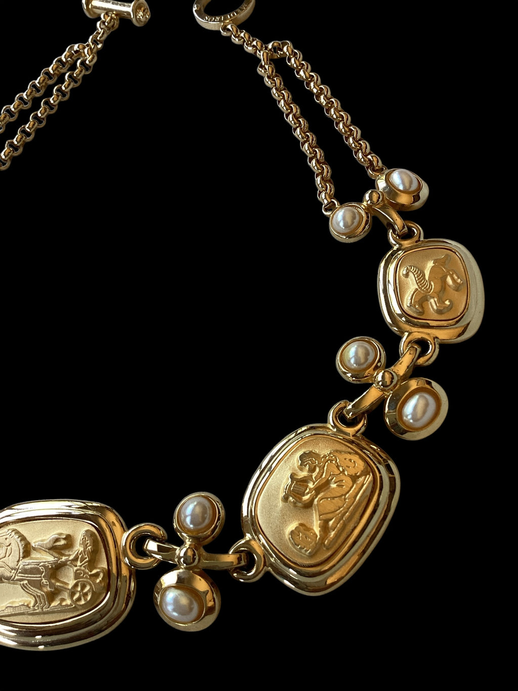 John Medeiros XIII Roman Warrior Cameo Necklace