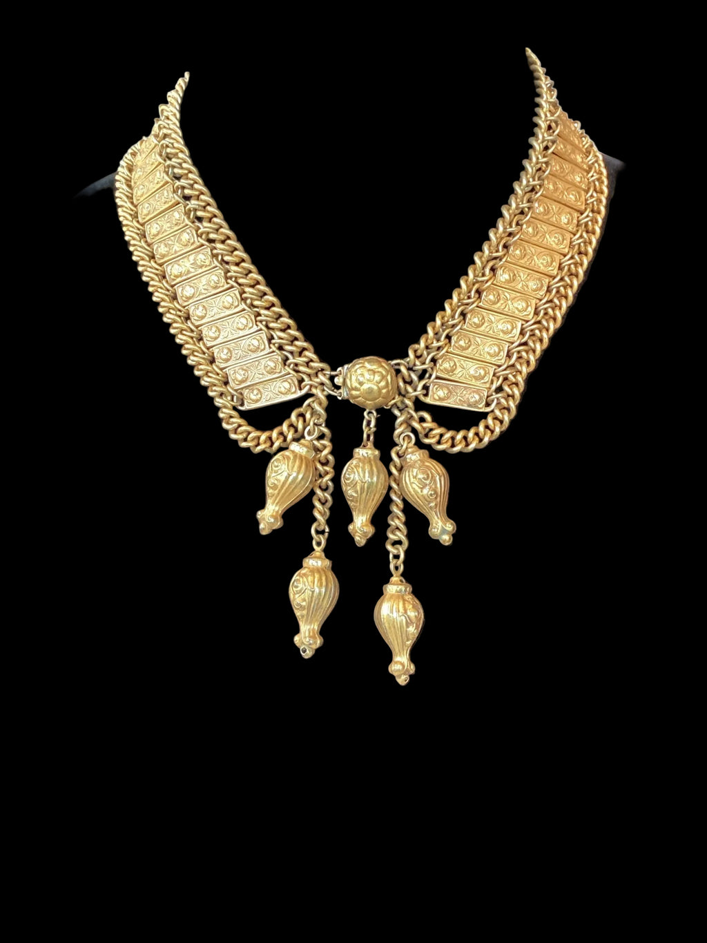 Victorian Revival Collar Necklace 800 Silver