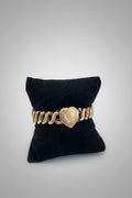 WW1 Era
Antique D.F.Briggs Co. Carmen Sweetheart Expansion Bracelet Gold Filled Double Heart Circa 1903-1922