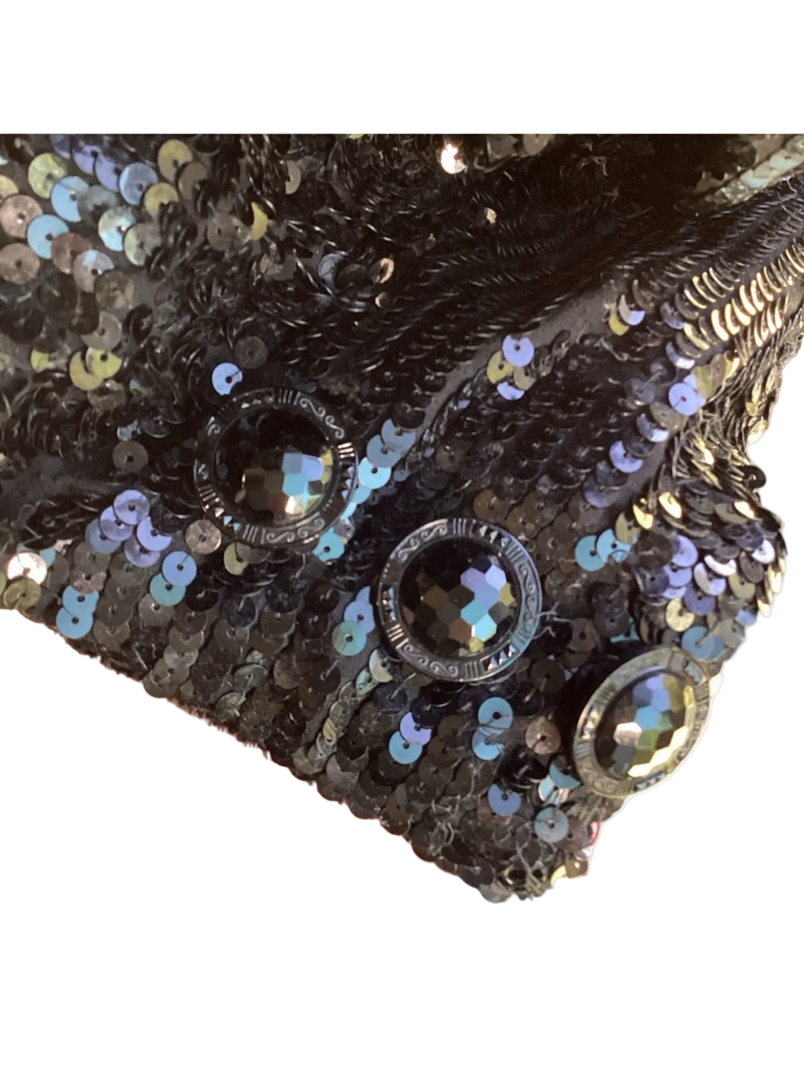 1950’s Black Sequin & Velvet Cocoon Cape