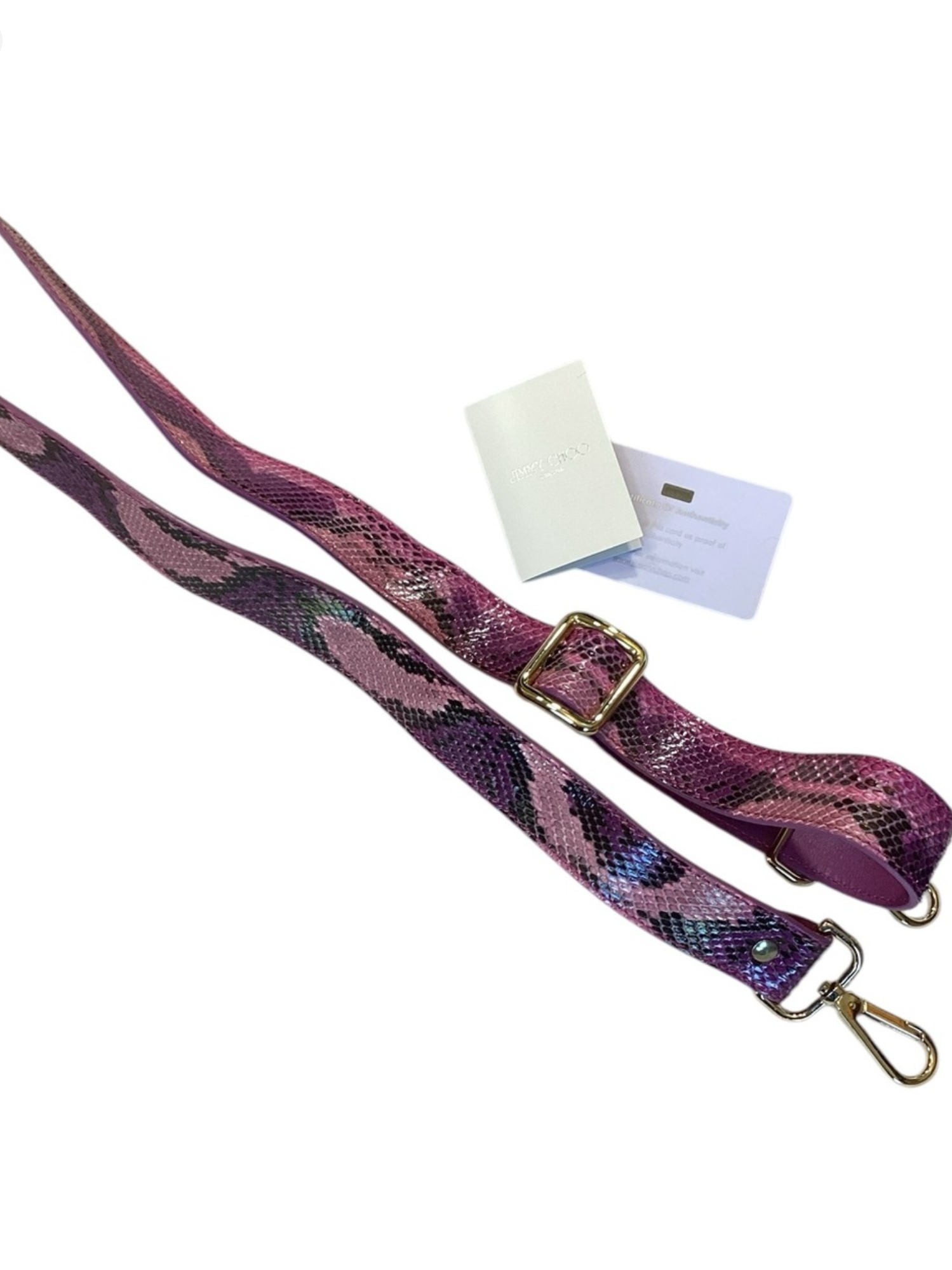 RARE COLOR Jimmy Choo Purple Python Rosalie
Convertible Satchel Bag