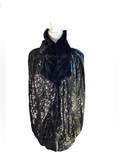 1950’s Black Sequin & Velvet Cocoon Cape
