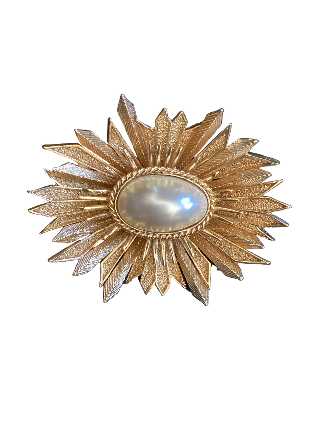 RARE Balenciaga Gold Starburst Brooch