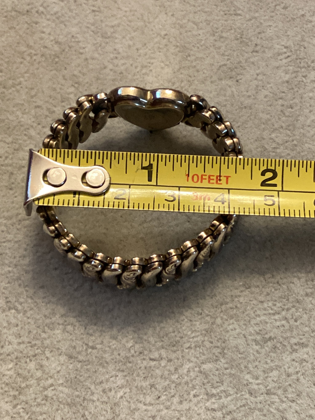Authentic WW2 American Queen    Pitman & Keeler Sterling Base Gold Filled, Stretch Bracelet