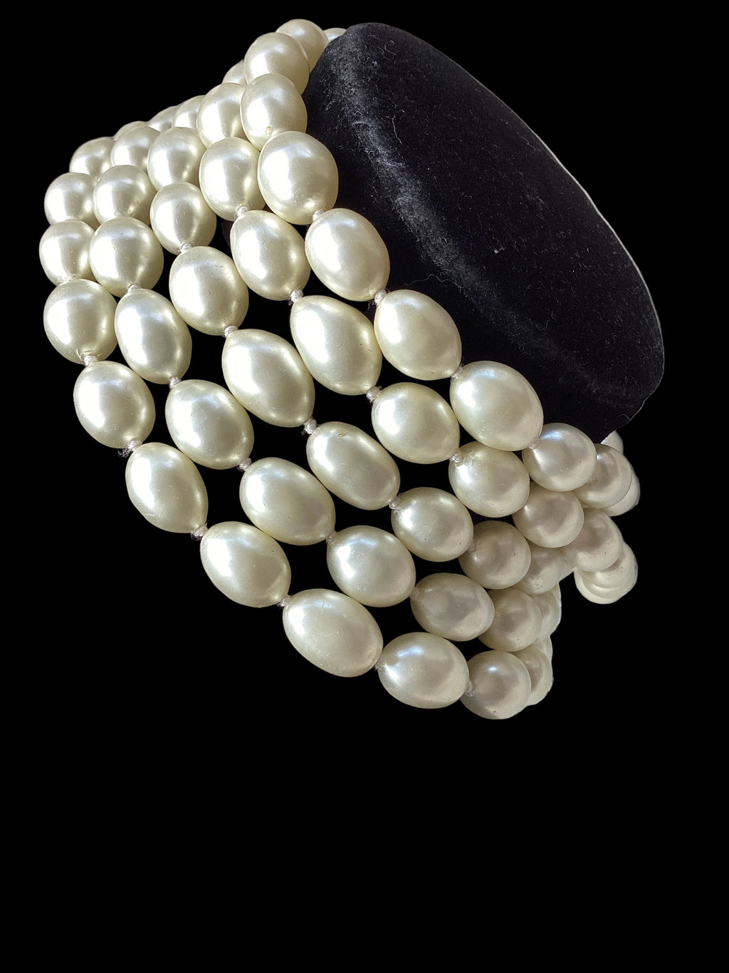 Ultra Rare Vintage 1984 Chanel Season 23         5-Strand Baroque Pearl
Choker Necklace