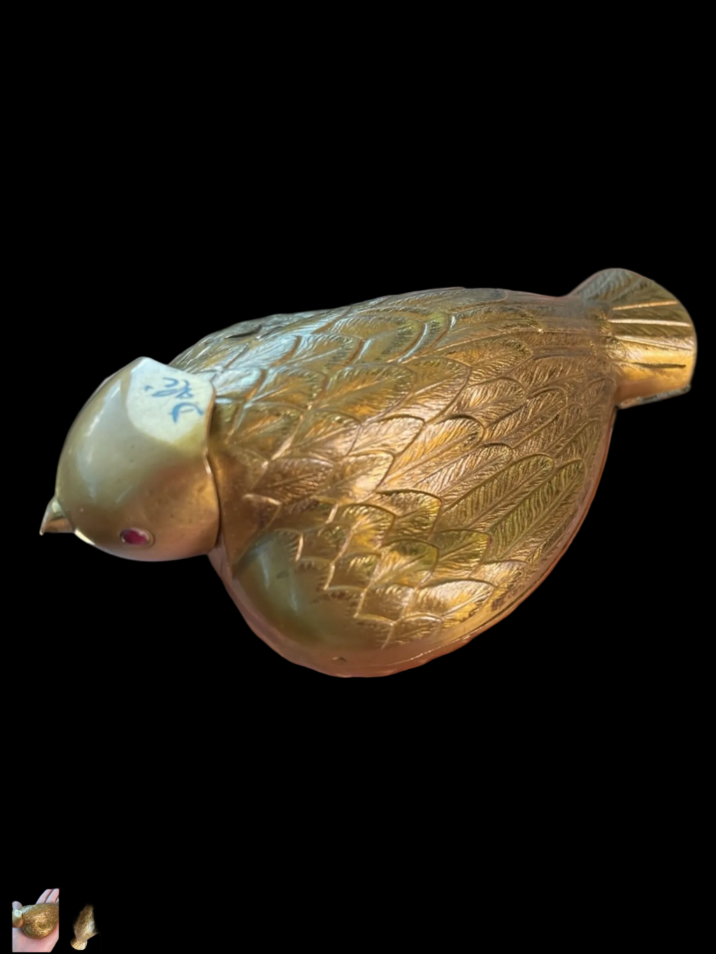 Rare Vintage Salvador Dalí "Bird in Hand" Compact by Elgin American - c. 1950