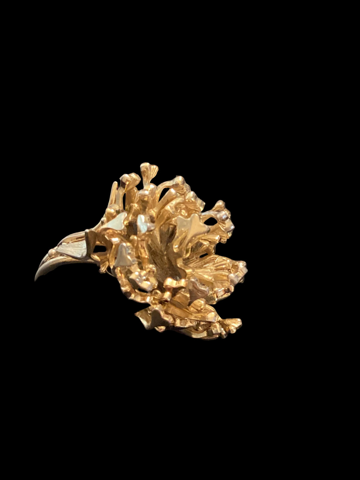 1966 Signed Grossé Germany Brutalist Statement Ring