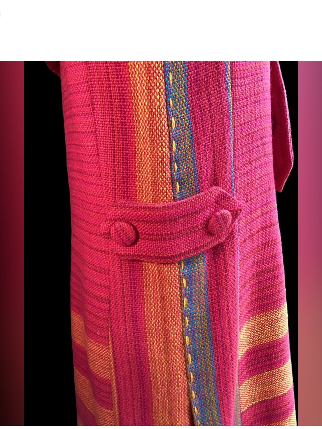 1960's Wool Tweed Magenta
Sleeveless Dress