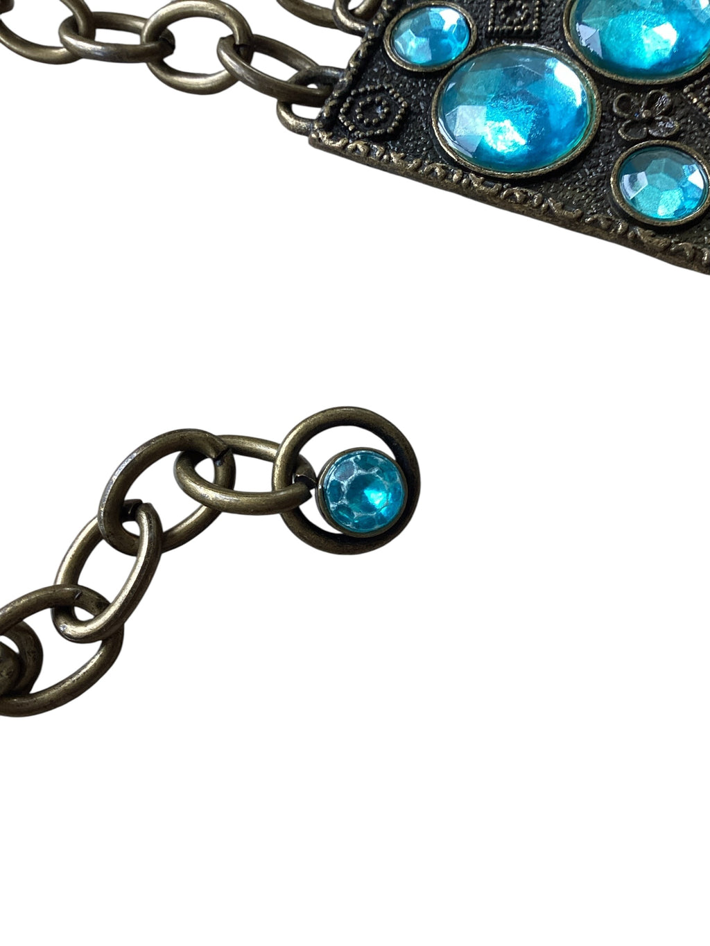 Metal Chain Crystal Belt