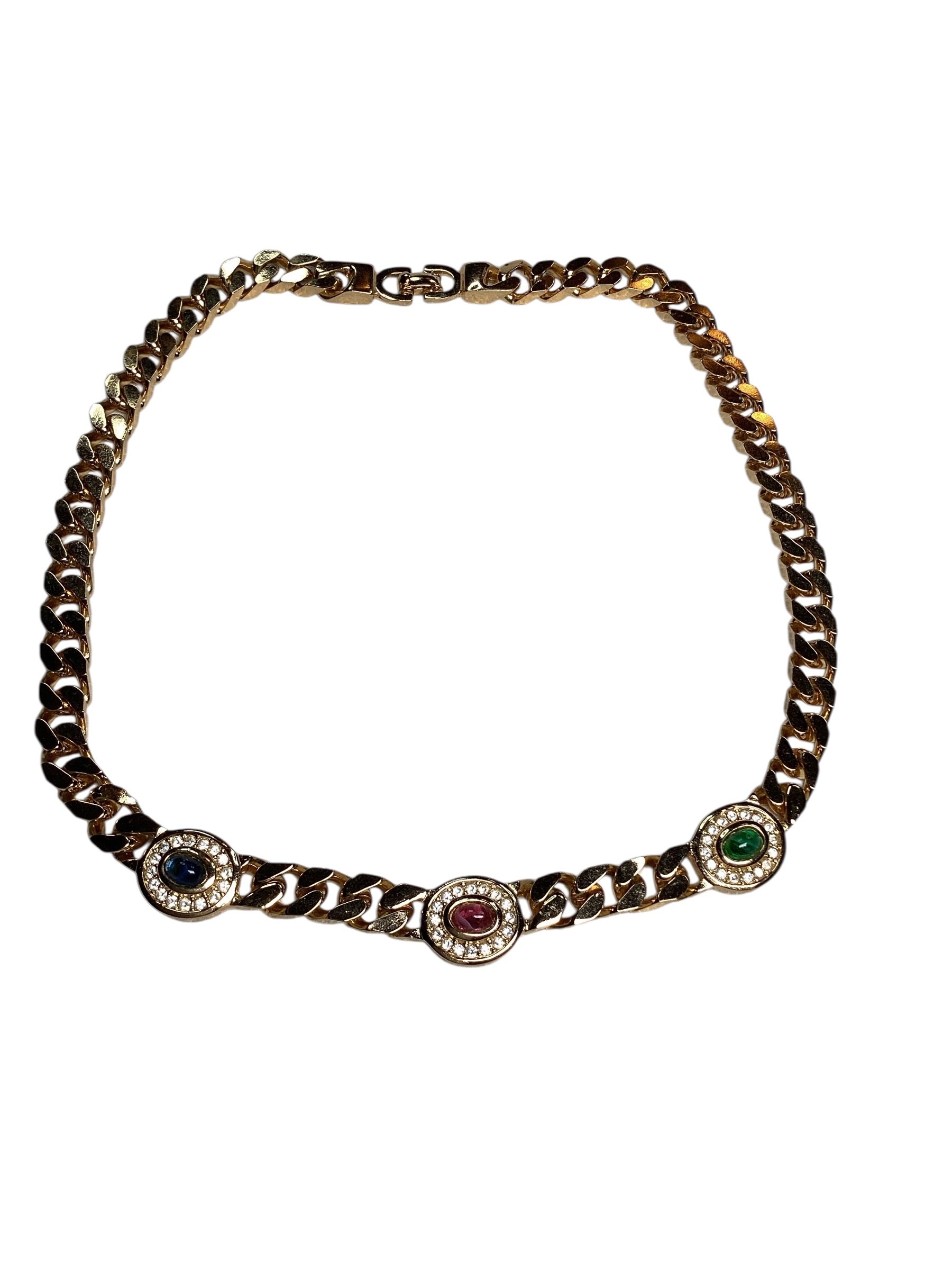 Circa 1960’s Christian Dior Cabochon Necklace