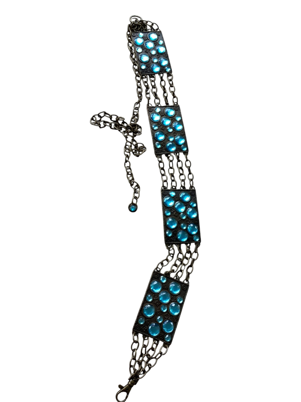 Metal Chain Crystal Belt