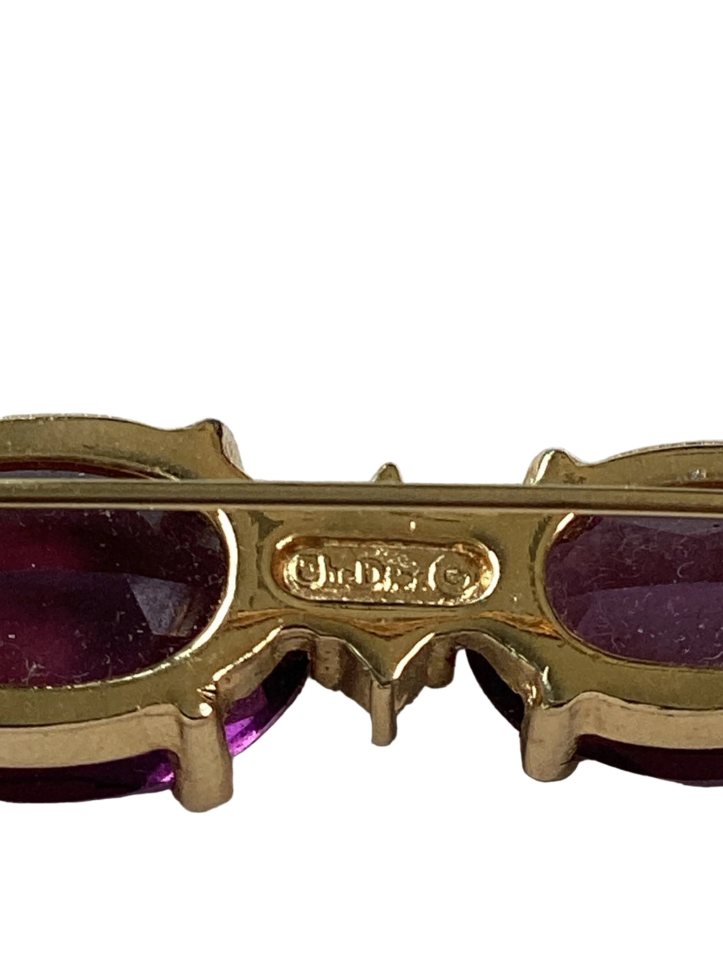 Christian Dior 1980’s Amethyst Bar Brooch